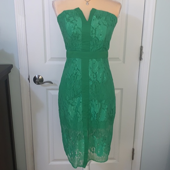 Adelyn Rae Strapless Lace Dress - Picture 2 of 10